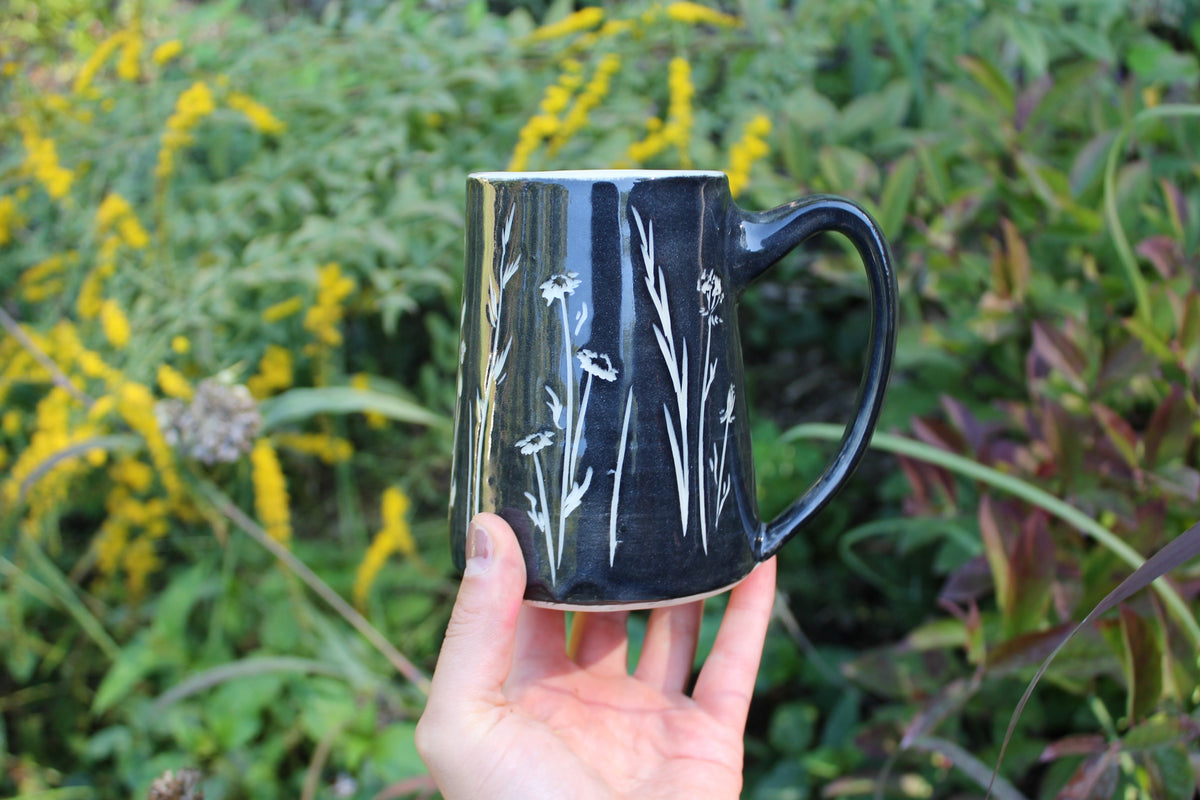 Wildflower Mug in Black
