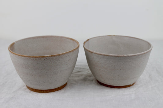Pair of Small Bowls in Ivory
