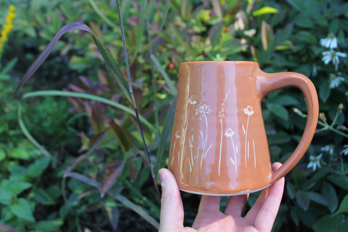 Wildflower Mug in Terra Cotta