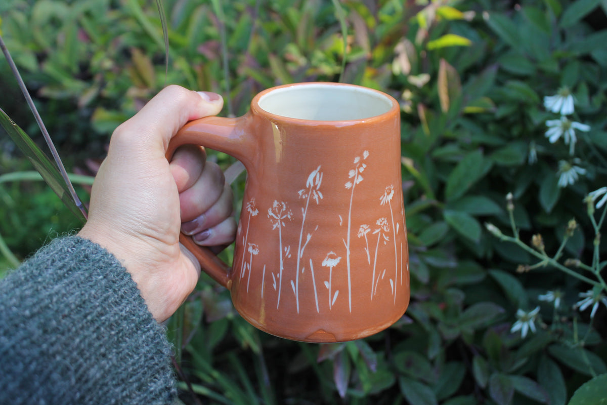 Wildflower Mug in Terra Cotta