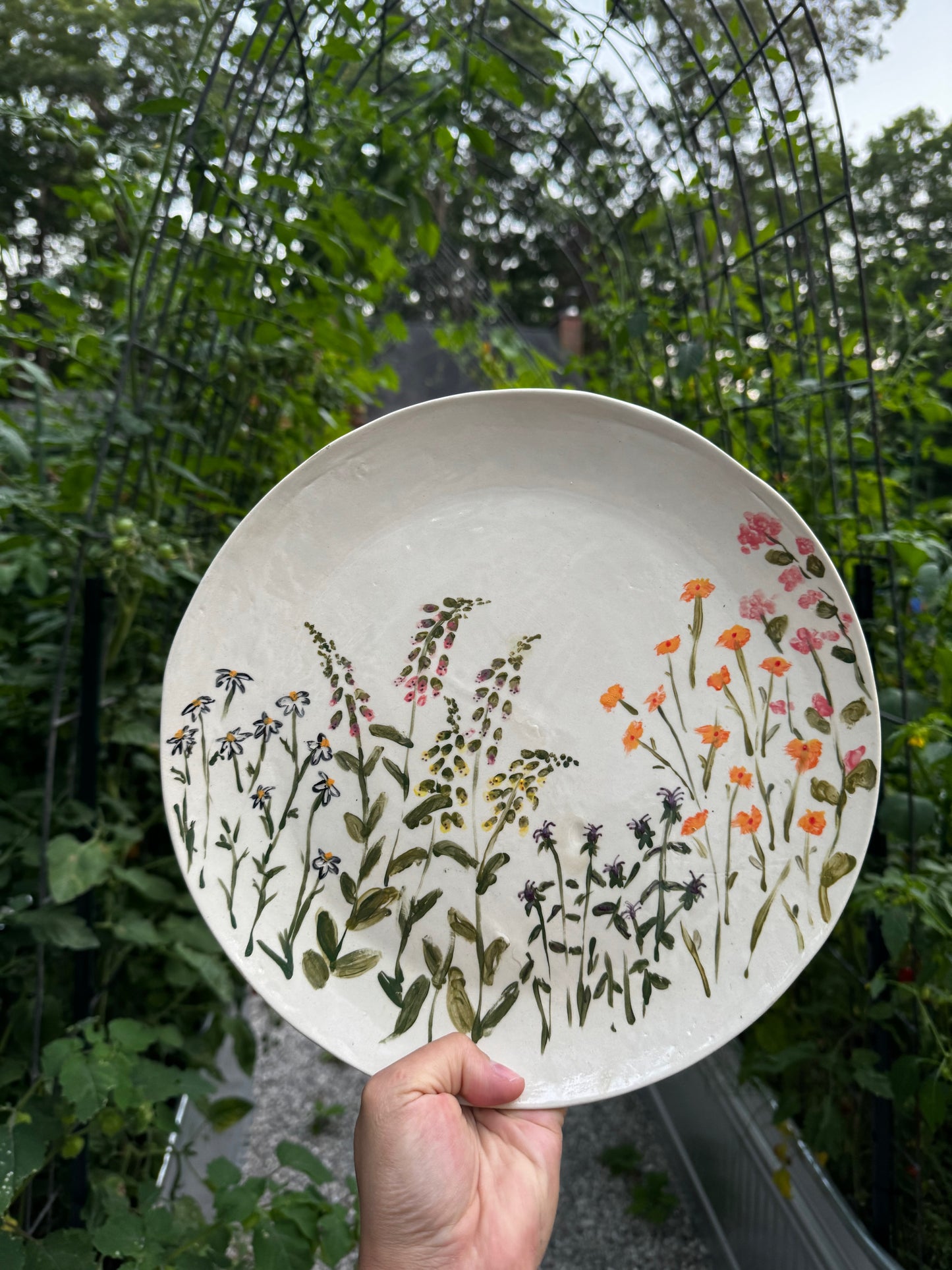Round Garden Platter