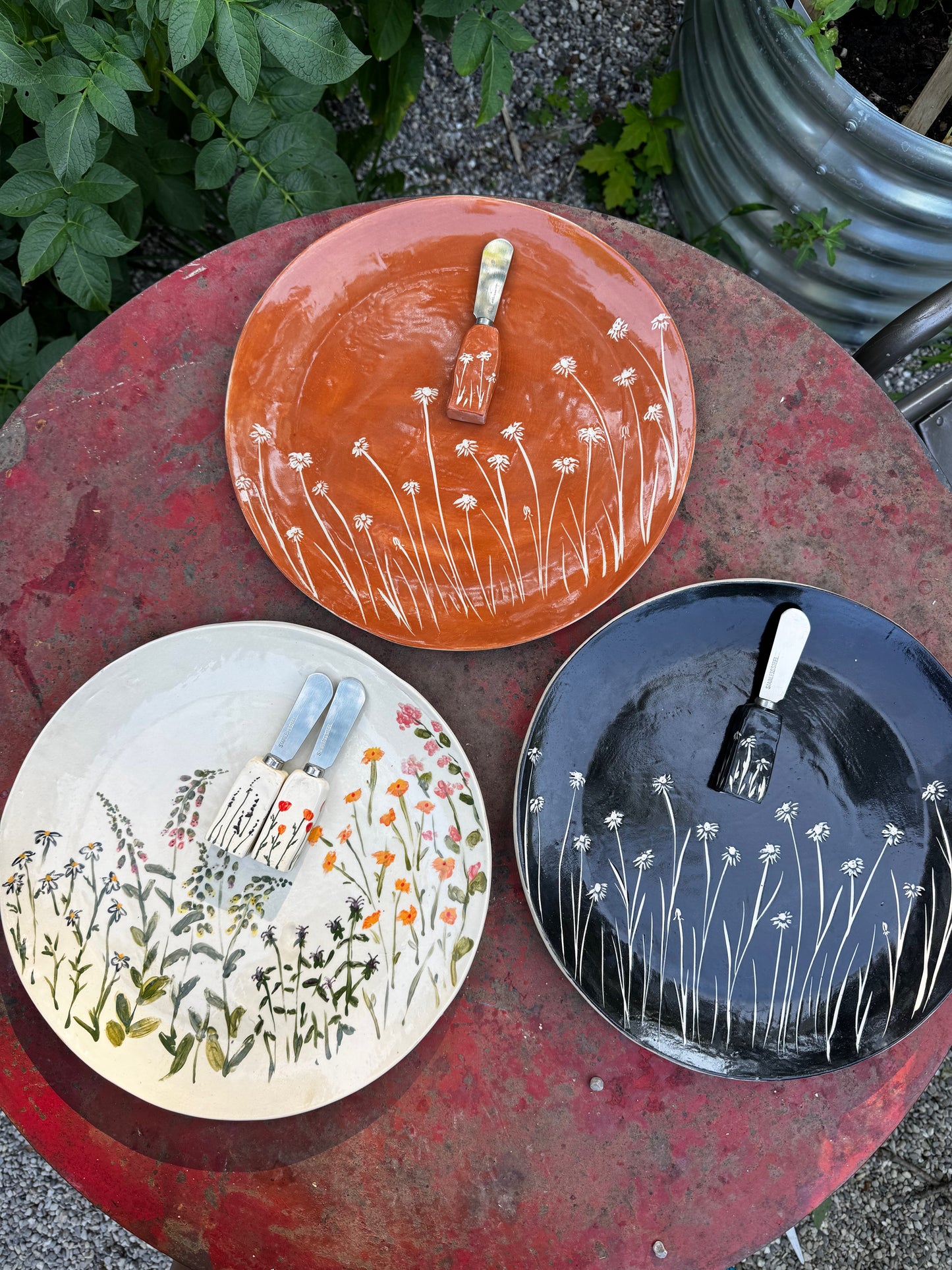 Round Garden Platter