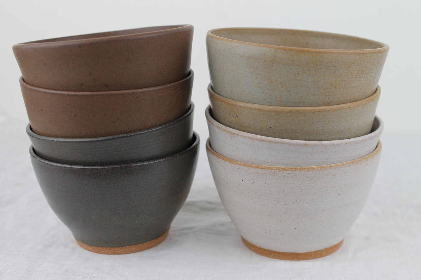 Pair of Small Bowls in Ivory