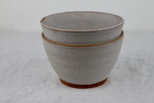 Pair of Small Bowls in Ivory