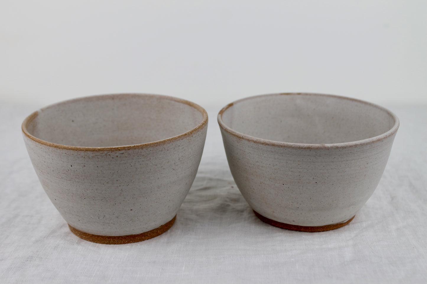 Pair of Small Bowls in Ivory