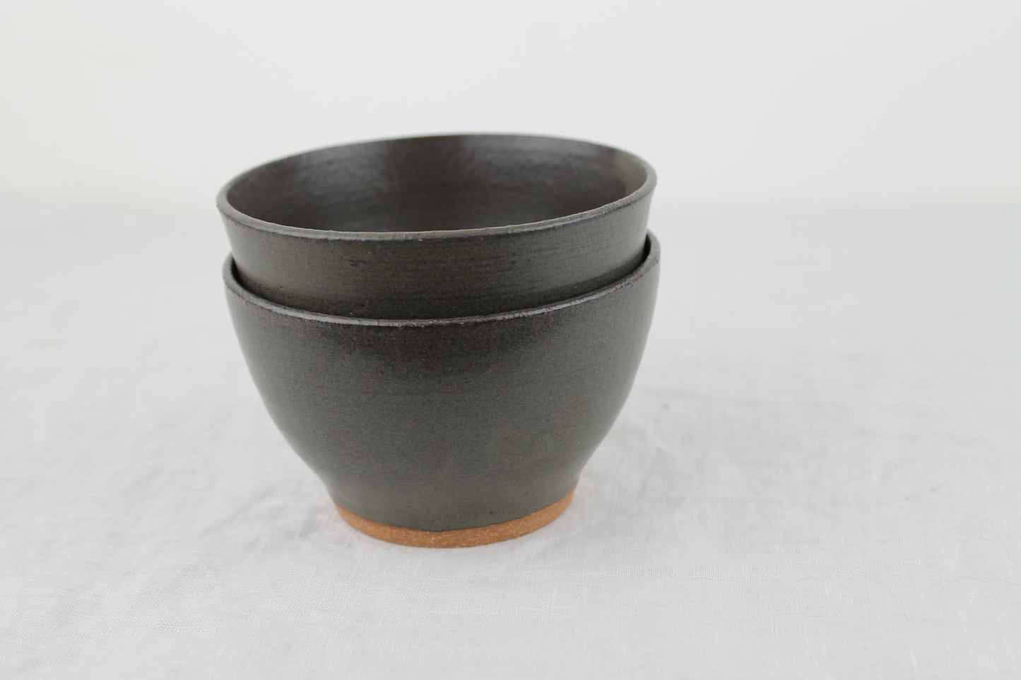 Pair of Small Bowls in Charcoal