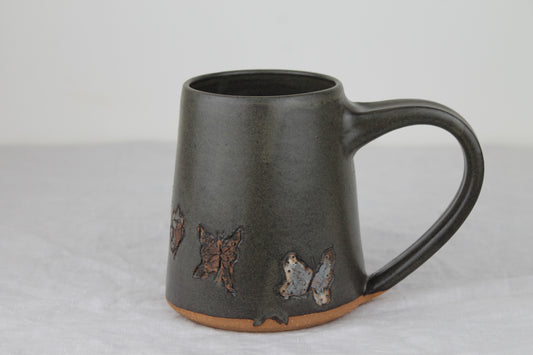 Butterfly Mug in Charcoal No.1
