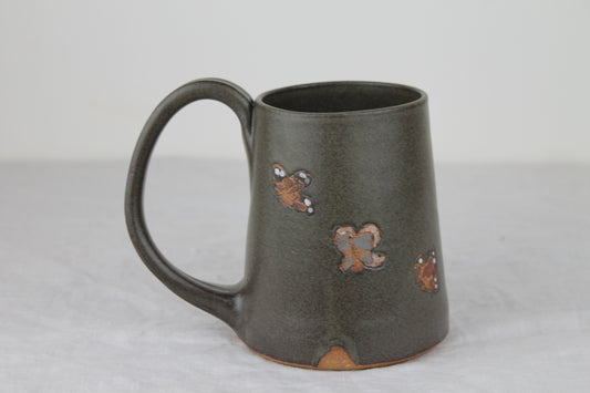 Butterfly Mug in Charcoal No.2