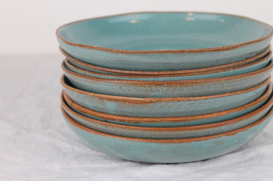 Plate Bowl in Glossy Turquoise