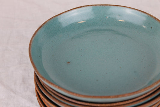 Plate Bowl in Glossy Turquoise