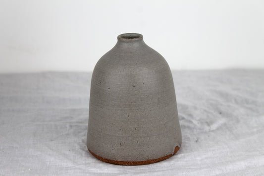 Small Bud Vase in Gray Stone