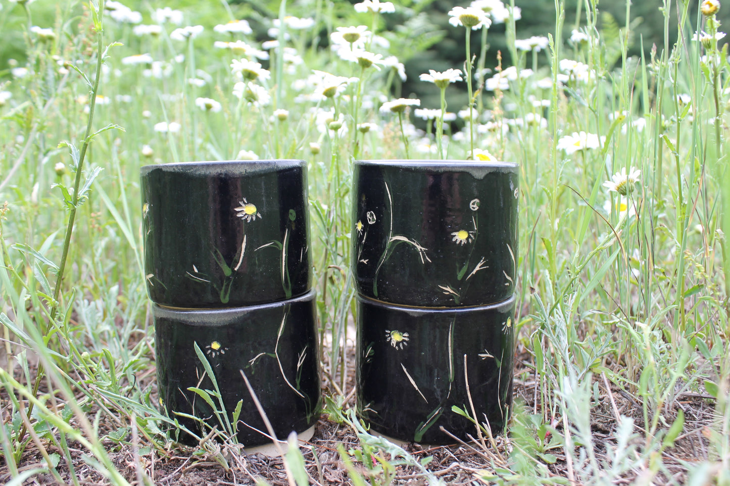 Daisy Stacking Cups Set of Two