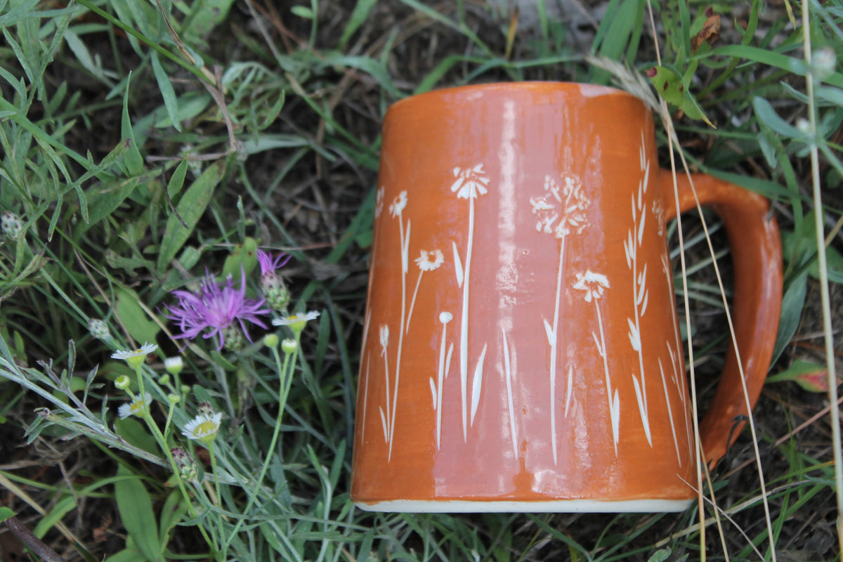 Wildflower Mug in Terra Cotta